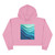 Ethereal Wave Dance - Crop Hoodie