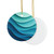 Ethereal Wave Dance - Decorative Ceramic Ornaments, Double-Sided (1pc, 3pcs, 5pcs, 10pcs)