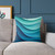 Ethereal Wave Dance - Square Poly Canvas Pillow