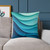 Ethereal Wave Dance - Square Poly Canvas Pillow