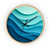 Ethereal Wave Dance - Wall Clock