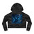 Celestial Storm Drake - Women’s Cropped Hooded Sweatshirt