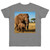 Gentle Elephant Embrace - Single Jersey T-shirt