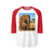 Gentle Elephant Embrace - Unisex Three-Quarter Sleeve Raglan Shirt