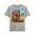 Gentle Elephant Embrace - Men's Acid Washed Heavy Oversize Tee