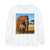 Gentle Elephant Embrace - Unisex Garment-dyed Long Sleeve T-Shirt