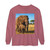 Gentle Elephant Embrace - Unisex Garment-dyed Long Sleeve T-Shirt