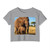 Gentle Elephant Embrace - Women's Festival Crop Top