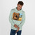 Gentle Elephant Embrace - King Hooded Sweatshirt