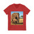 Gentle Elephant Embrace - Unisex Jersey Short Sleeve V-Neck Tee