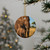 Gentle Elephant Embrace - Decorative Ceramic Ornaments, Double-Sided (1pc, 3pcs, 5pcs, 10pcs)
