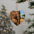 Gentle Elephant Embrace - Decorative Ceramic Ornaments, Double-Sided (1pc, 3pcs, 5pcs, 10pcs)