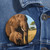 Gentle Elephant Embrace - Custom Pin Buttons