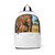 Gentle Elephant Embrace - Unisex Fabric Backpack