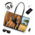 Gentle Elephant Embrace - PU Leather Shoulder Bag