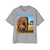 Gentle Elephant Embrace - Men's Heavy Oversized Tee