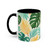 Tropical Leaf Harmony - Accent Coffee Mug (11, 15oz)