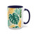 Tropical Leaf Harmony - Accent Coffee Mug (11, 15oz)