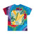 Tropical Leaf Harmony - Tie-Dye Tee, Spiral