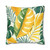 Tropical Leaf Harmony - Square Poly Canvas Pillowcase