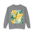 Tropical Leaf Harmony - Unisex Lightweight Crewneck Sweatshirt