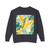 Tropical Leaf Harmony - Unisex Lightweight Crewneck Sweatshirt