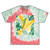Tropical Leaf Harmony - Unisex Tie Dye Cotton Tee