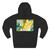 Tropical Leaf Harmony - Three-Panel Fleece Hoodie