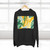 Tropical Leaf Harmony - Three-Panel Fleece Hoodie
