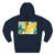 Tropical Leaf Harmony - Three-Panel Fleece Hoodie