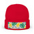 Tropical Leaf Harmony - Knit Beanie (Embroidery)