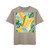 Tropical Leaf Harmony - Men's Acid Washed Heavy Oversize Tee