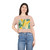 Tropical Leaf Harmony - Women's Crop Tee