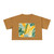 Tropical Leaf Harmony - Women's Crop Tee