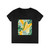 Tropical Leaf Harmony - Ladies' V-Neck T-Shirt