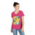 Tropical Leaf Harmony - Ladies' V-Neck T-Shirt