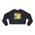 Tropical Leaf Harmony - Women's Cropped Fleece Pullover