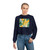 Tropical Leaf Harmony - Women's Cropped Fleece Pullover