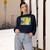 Tropical Leaf Harmony - Women's Cropped Fleece Pullover