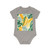 Tropical Leaf Harmony - Baby Organic Short Sleeve Bodysuit