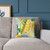 Tropical Leaf Harmony - Square Poly Canvas Pillow