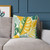 Tropical Leaf Harmony - Square Poly Canvas Pillow