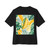 Tropical Leaf Harmony - Unisex Oversized Boxy Tee