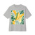 Tropical Leaf Harmony - Unisex Oversized Boxy Tee