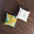 Tropical Leaf Harmony - Tufted Floor Pillow, Square