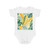 Tropical Leaf Harmony - Short Sleeve Baby Bodysuit