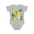 Tropical Leaf Harmony - Short Sleeve Baby Bodysuit