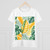 Tropical Leaf Harmony - Women's Midweight Cotton Tee
