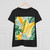Tropical Leaf Harmony - Women's Midweight Cotton Tee