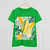 Tropical Leaf Harmony - Women's Midweight Cotton Tee